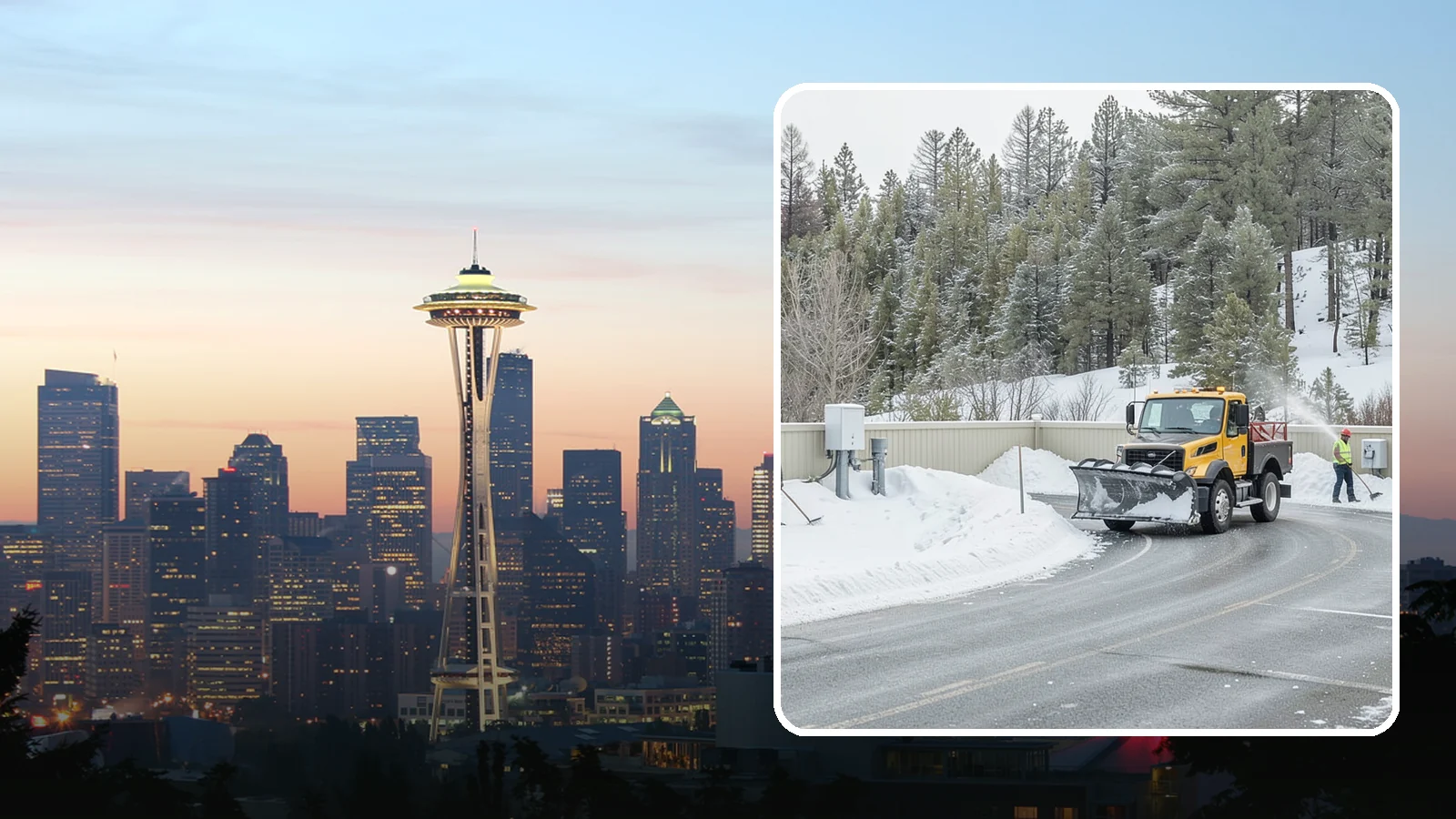 Rooftop Parking Snow Removal in Seattle, King County, WA - Specialized snow clearing on rooftop and elevated parking decks where structural load and drainage both matter.