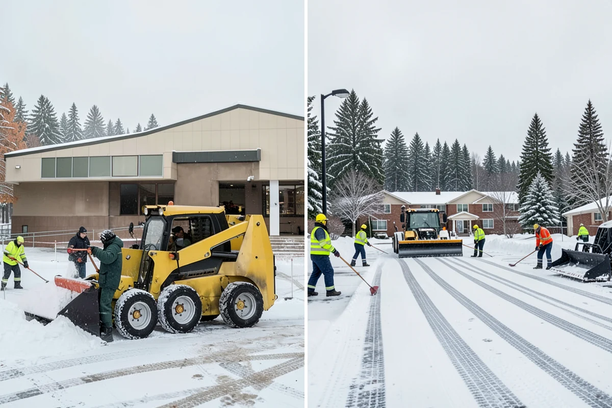 Rooftop Parking Snow Removal in Sedro-Woolley, Skagit County, WA - Confirm the deck load rating and designated snow-relief points