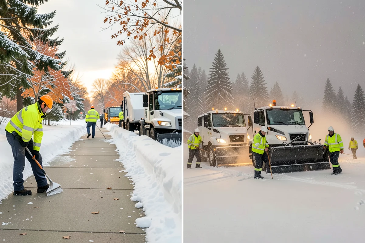 Rooftop Parking Snow Removal in Shoreline, King County, WA - Confirm the deck load rating and designated snow-relief points