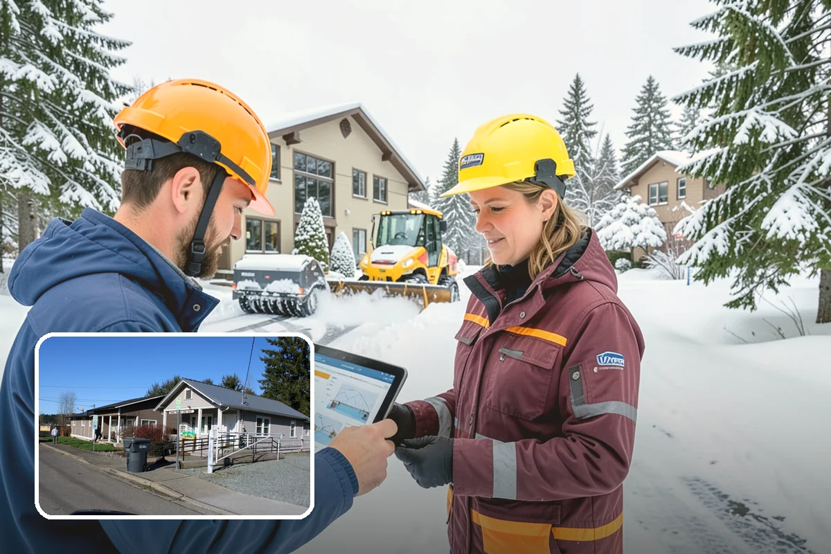 Rooftop Parking Snow Removal in South Prairie, Pierce County, WA - Manages snow weight within the deck's structural load limits