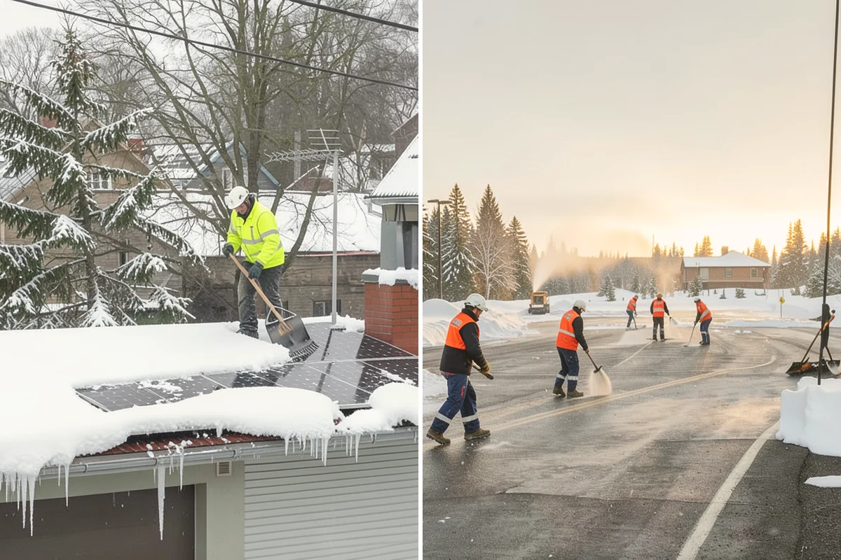Rooftop Parking Snow Removal in Stanwood, Snohomish County, WA - Confirm the deck load rating and designated snow-relief points