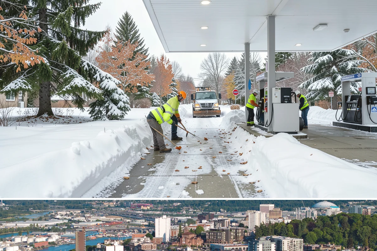 Rooftop Parking Snow Removal in Tacoma, Pierce County, WA - Coordinate rooftop-deck coverage ahead of midwinter storms when heavy wet snow adds the most load, typically December through...