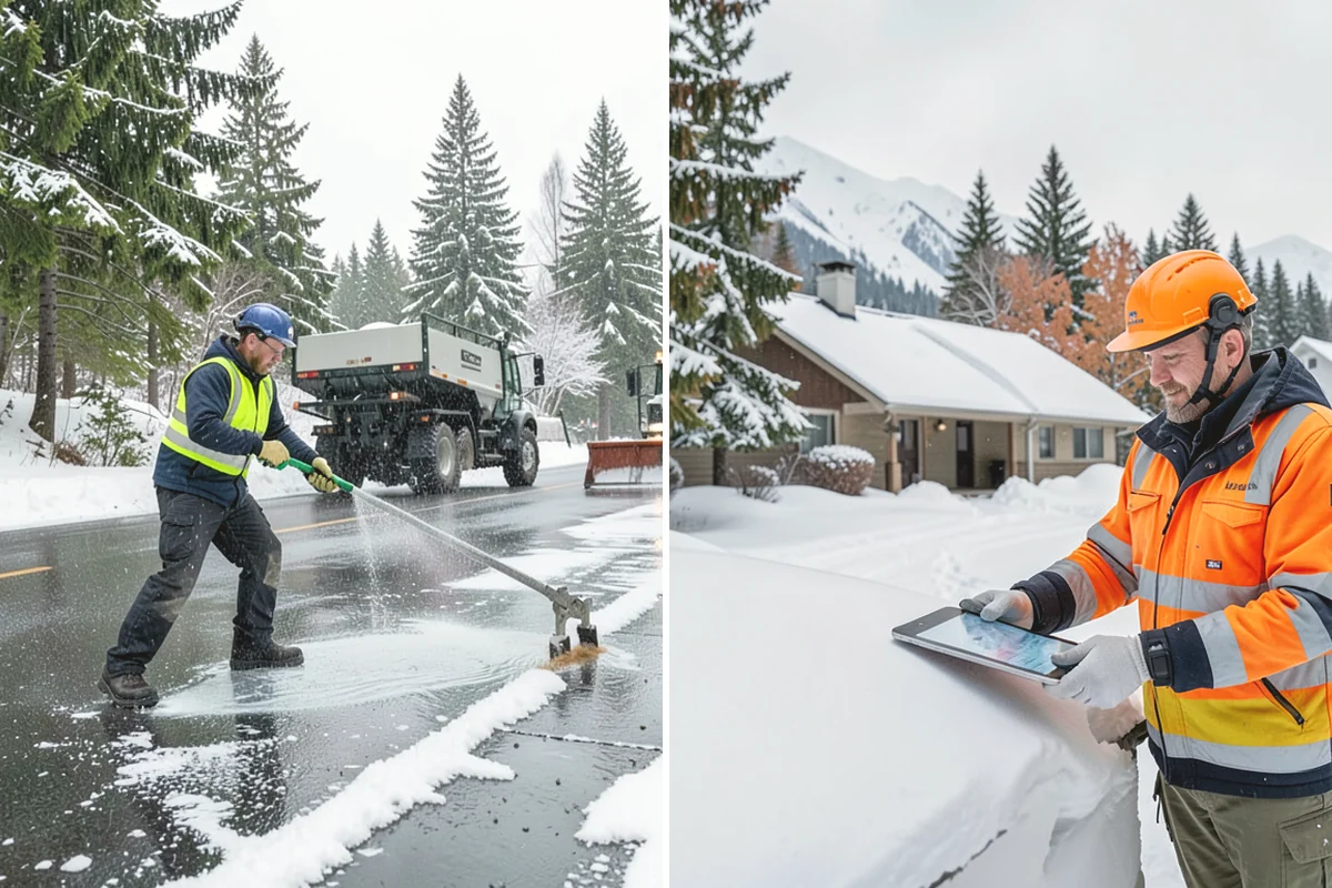 Rooftop Parking Snow Removal in Tukwila, King County, WA - Confirm the deck load rating and designated snow-relief points