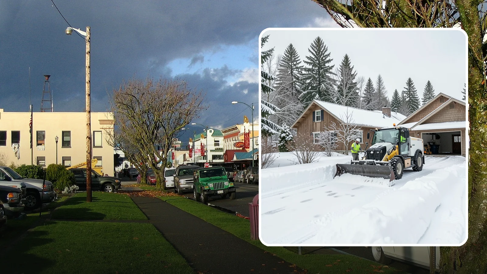 Rural Property Snow Removal in Arlington, Snohomish County, WA - We clear long lanes, outbuilding access, and gates on rural Western Washington parcels the lowland plows never reach.