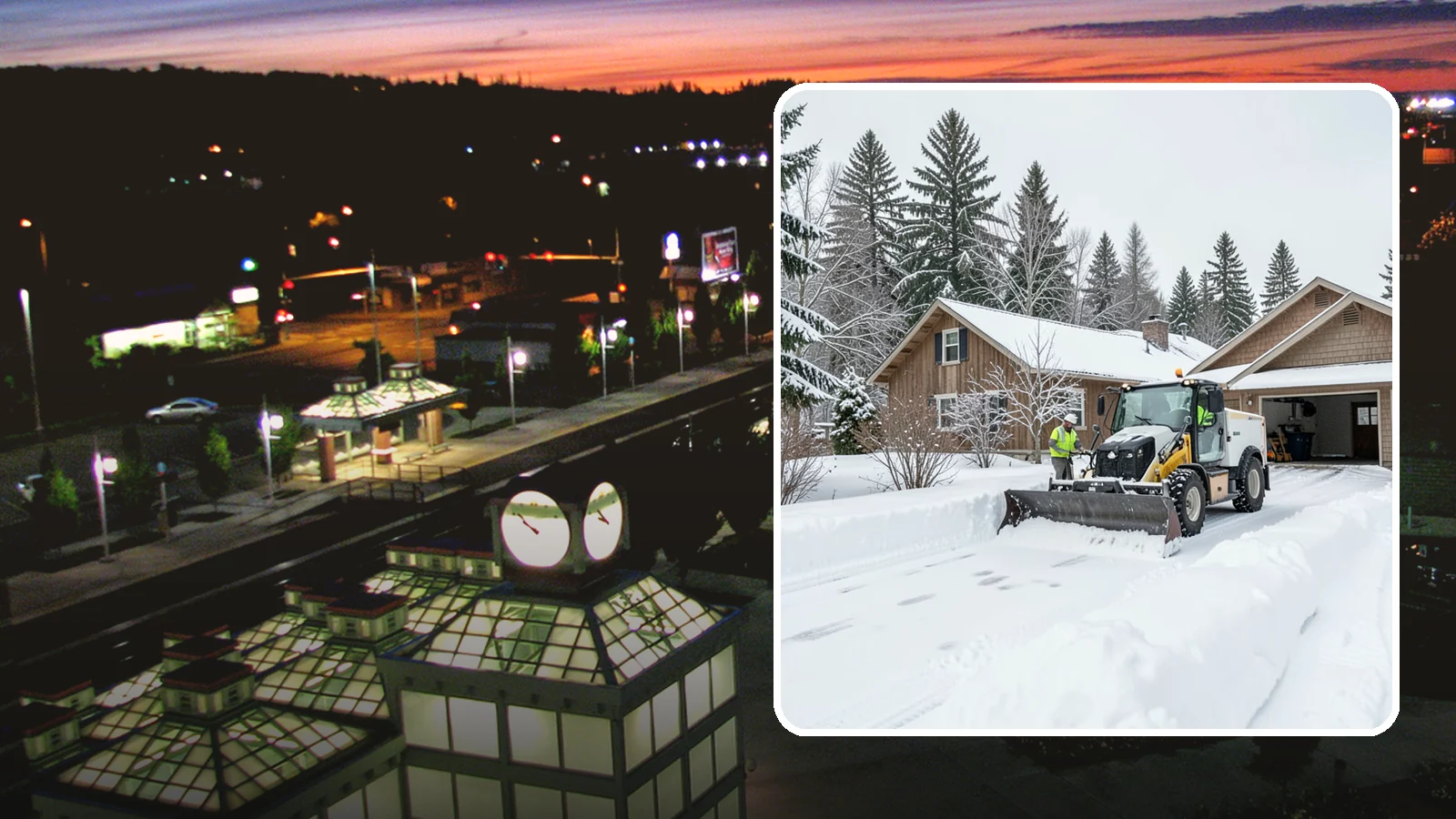 Rural Property Snow Removal in Auburn, King County, WA - We clear long lanes, outbuilding access, and gates on rural Western Washington parcels the lowland plows never reach.