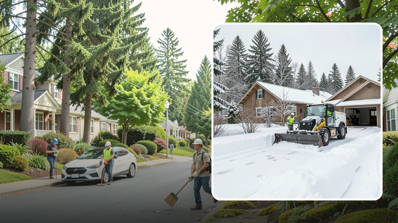 Rural Property Snow Removal in Beaux Arts Village, King County, WA - We clear long lanes, outbuilding access, and gates on rural Western Washington parcels the lowland plows never reach.