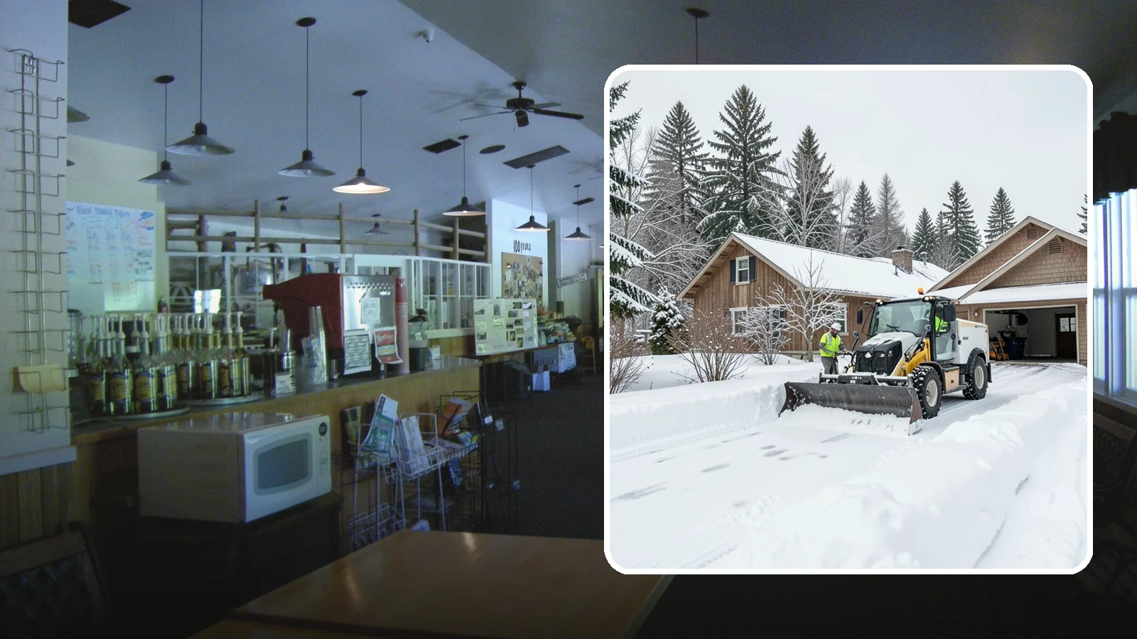 Rural Property Snow Removal in Black Diamond, King County, WA - We clear long lanes, outbuilding access, and gates on rural Western Washington parcels the lowland plows never reach.