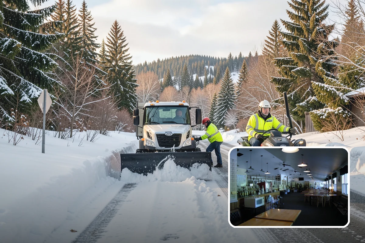 Rural Property Snow Removal in Black Diamond, King County, WA - Clears long private lanes municipal plows won't touch