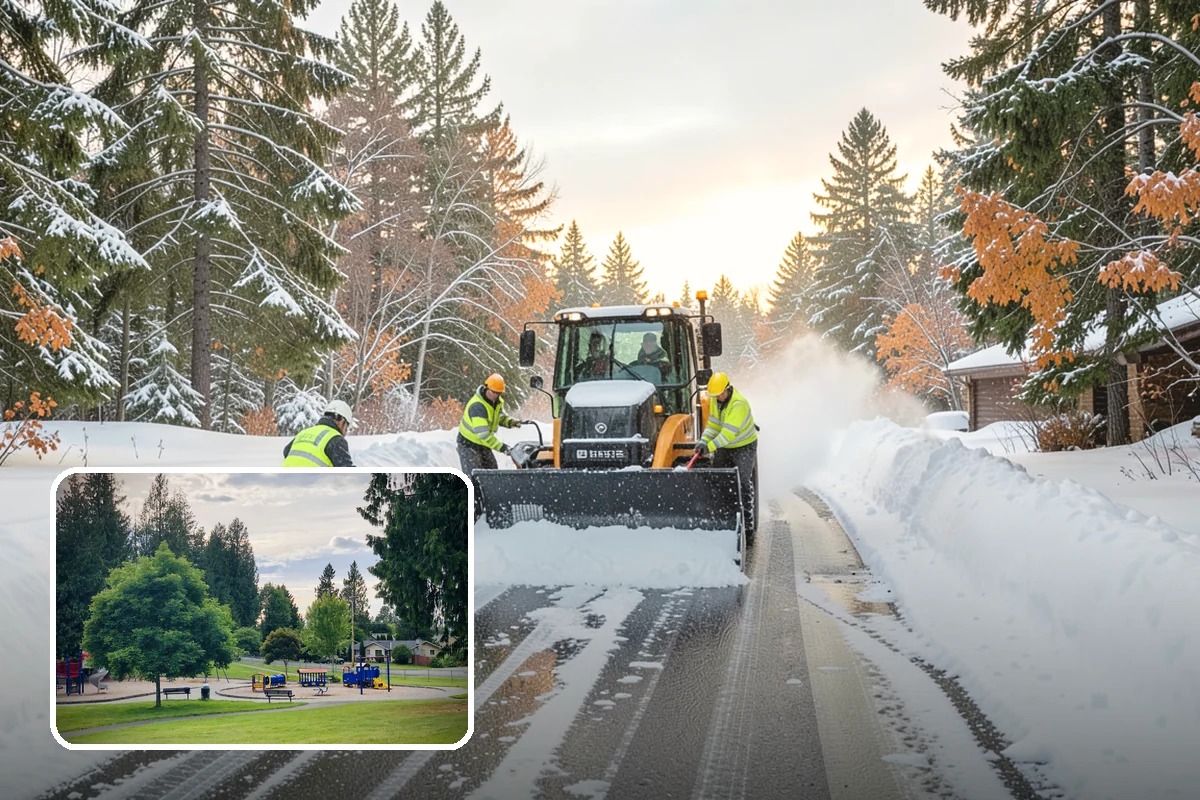 Rural Property Snow Removal in Bonney Lake, Pierce County, WA - Clears long private lanes municipal plows won't touch