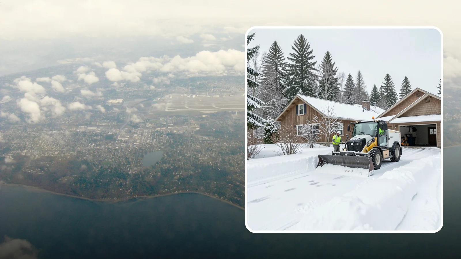 Rural Property Snow Removal in Burien, King County, WA - We clear long lanes, outbuilding access, and gates on rural Western Washington parcels the lowland plows never reach.