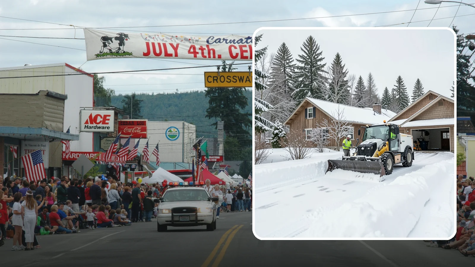 Rural Property Snow Removal in Carnation, King County, WA - We clear long lanes, outbuilding access, and gates on rural Western Washington parcels the lowland plows never reach.