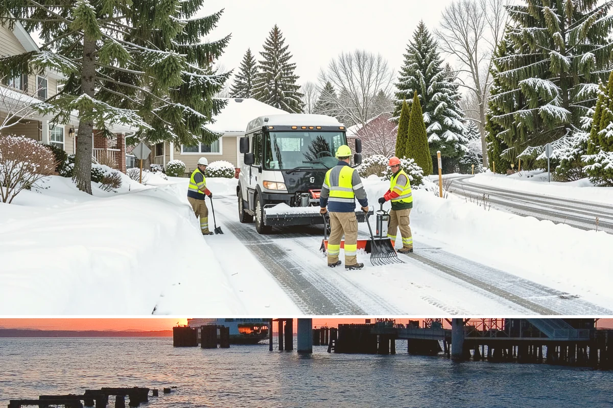 Rural Property Snow Removal in Edmonds, Snohomish County, WA - Foothill and valley parcels need service whenever elevation-driven snow accumulates, often when the lowlands see only rain.
