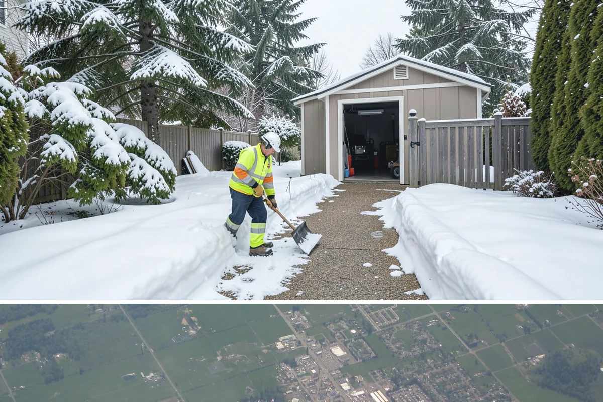 Rural Property Snow Removal in Enumclaw, King County, WA - Foothill and valley parcels need service whenever elevation-driven snow accumulates, often when the lowlands see only rain.