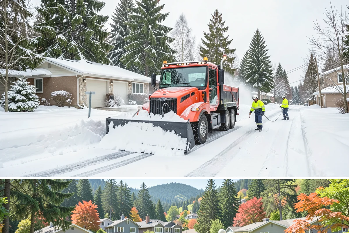 Rural Property Snow Removal in Fircrest, Pierce County, WA - Foothill and valley parcels need service whenever elevation-driven snow accumulates, often when the lowlands see only rain.