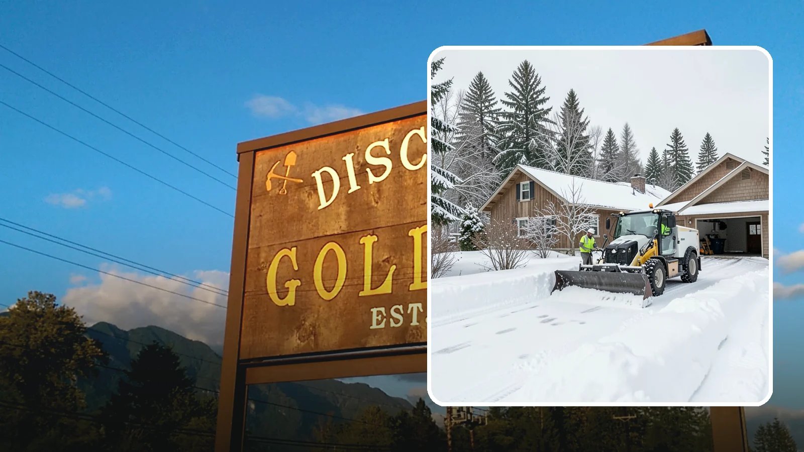 Rural Property Snow Removal in Gold Bar, Snohomish County, WA - We clear long lanes, outbuilding access, and gates on rural Western Washington parcels the lowland plows never reach.