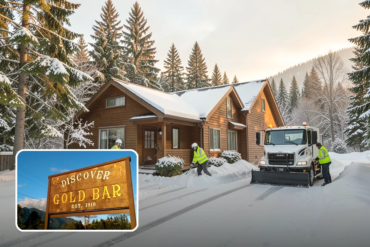 Rural Property Snow Removal in Gold Bar, Snohomish County, WA - Clears long private lanes municipal plows won't touch