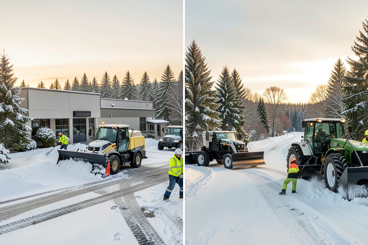 Rural Property Snow Removal in Hunts Point, King County, WA - We map the lane, turnarounds, and every access point