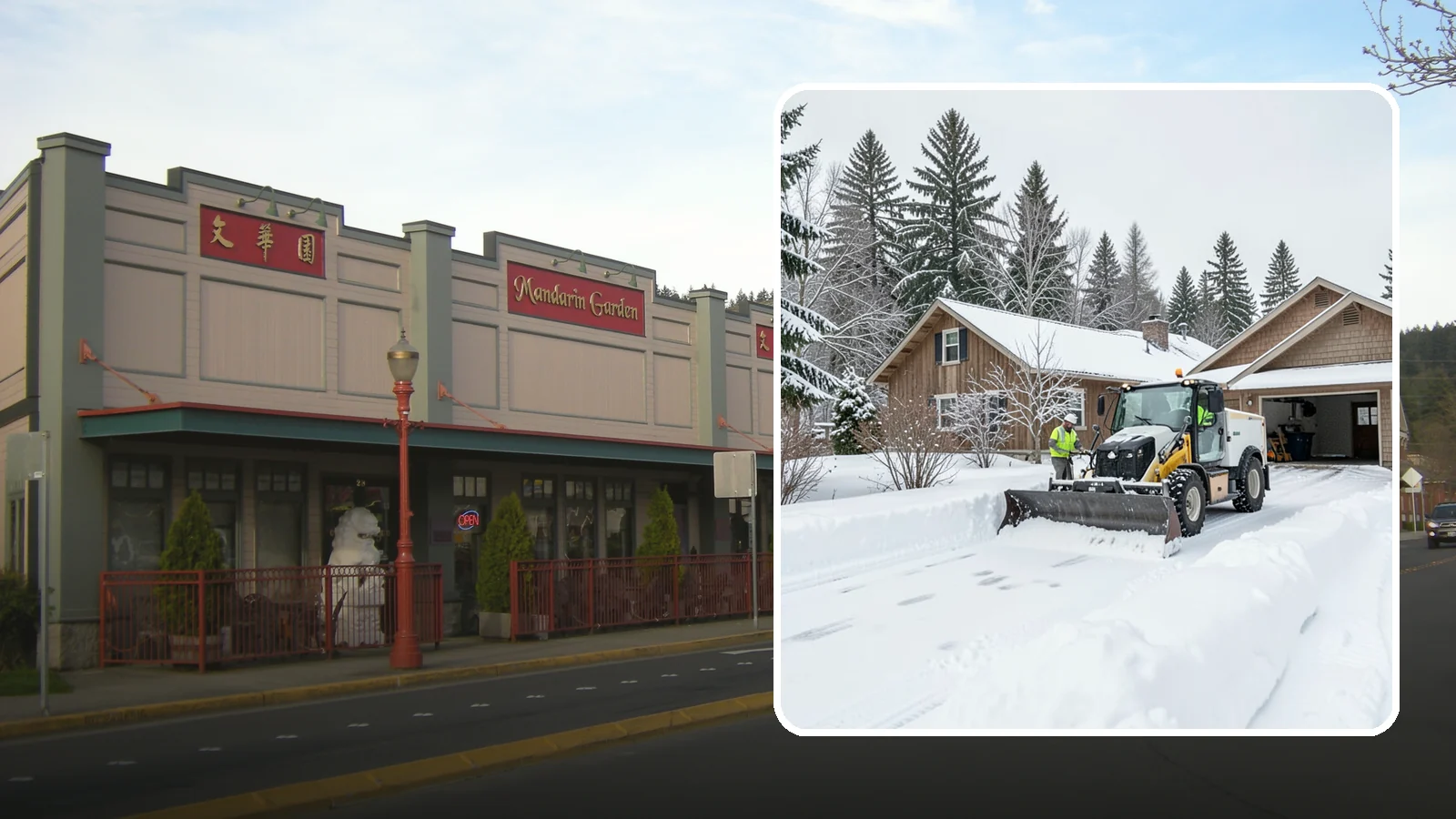 Rural Property Snow Removal in Issaquah, King County, WA - We clear long lanes, outbuilding access, and gates on rural Western Washington parcels the lowland plows never reach.