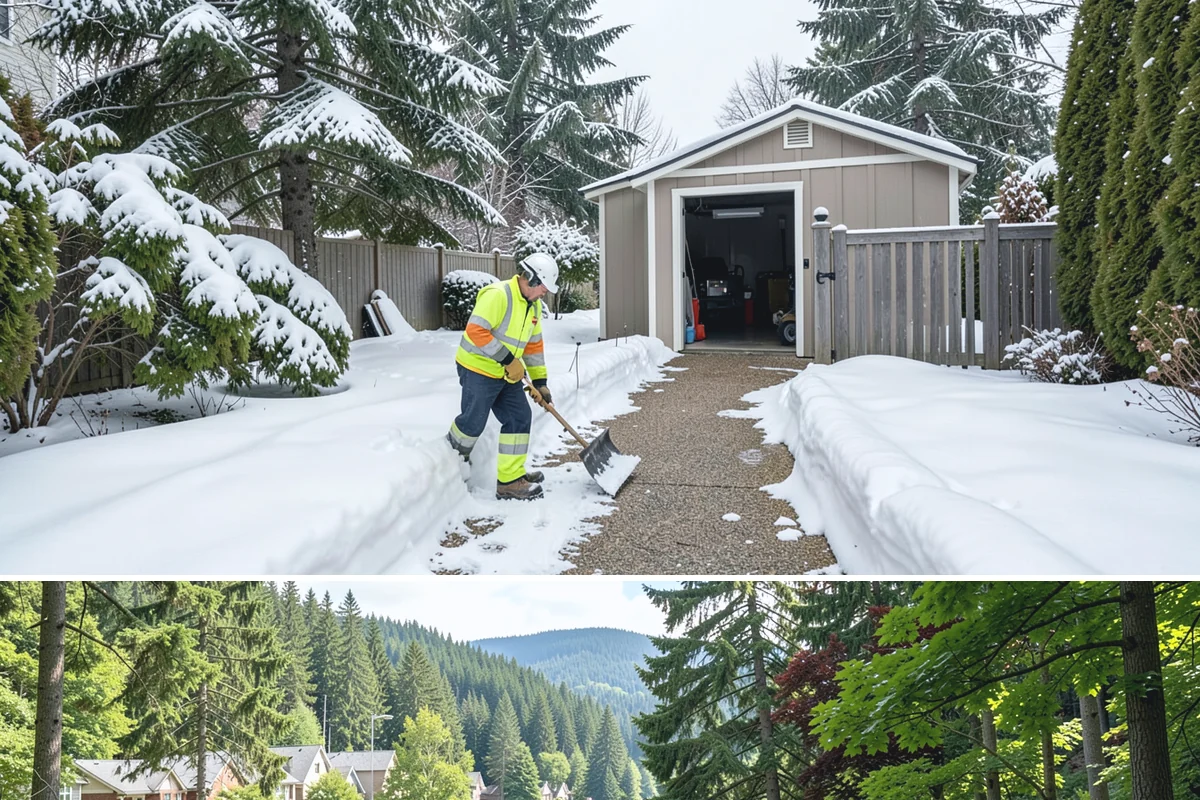 Rural Property Snow Removal in Lake Forest Park, King County, WA - Foothill and valley parcels need service whenever elevation-driven snow accumulates, often when the lowlands see only rain.