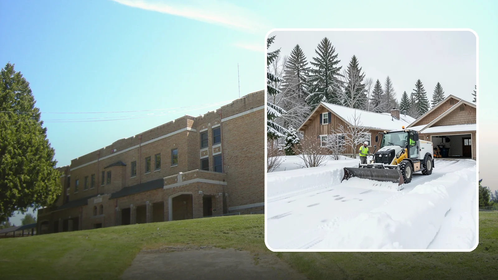 Rural Property Snow Removal in Maple Valley, King County, WA - We clear long lanes, outbuilding access, and gates on rural Western Washington parcels the lowland plows never reach.