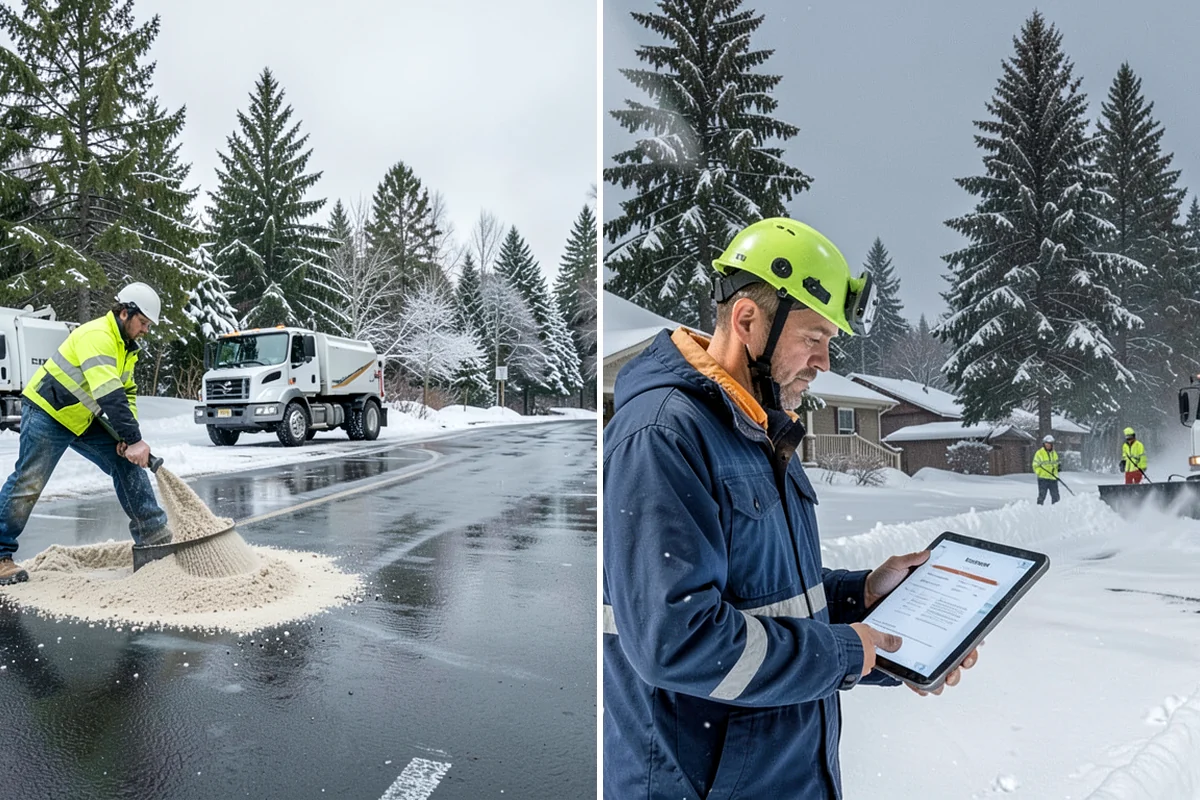 Rural Property Snow Removal in Maple Valley, King County, WA - We map the lane, turnarounds, and every access point