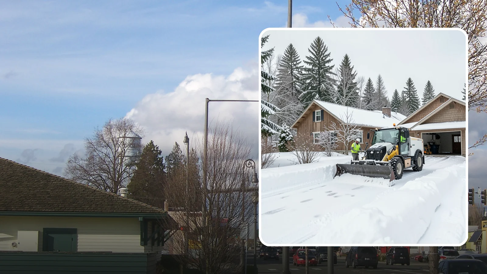 Rural Property Snow Removal in Marysville, Snohomish County, WA - We clear long lanes, outbuilding access, and gates on rural Western Washington parcels the lowland plows never reach.