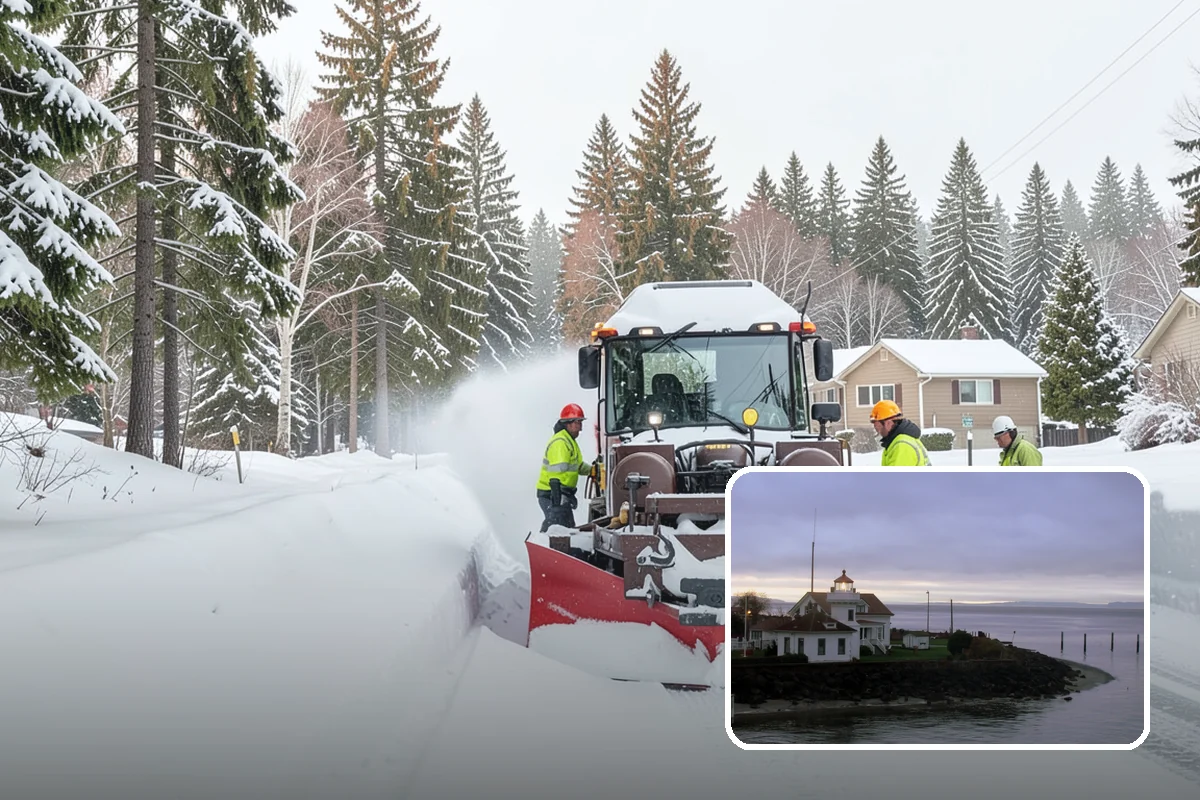 Rural Property Snow Removal in Mukilteo, Snohomish County, WA - Clears long private lanes municipal plows won't touch