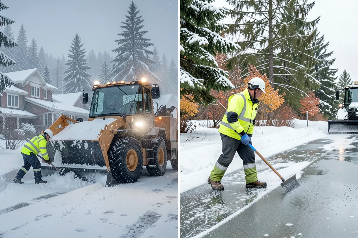 Rural Property Snow Removal in Normandy Park, King County, WA - We map the lane, turnarounds, and every access point