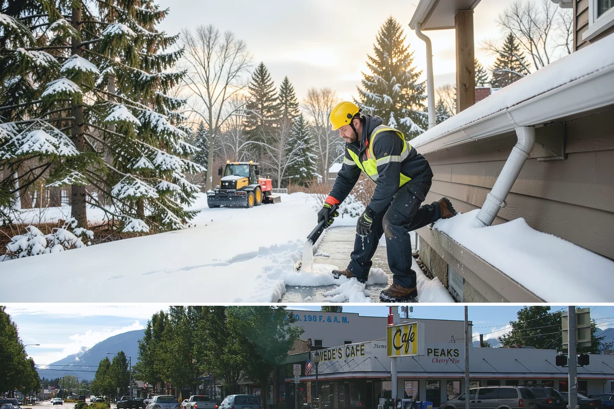 Rural Property Snow Removal in North Bend, King County, WA - Foothill and valley parcels need service whenever elevation-driven snow accumulates, often when the lowlands see only rain.
