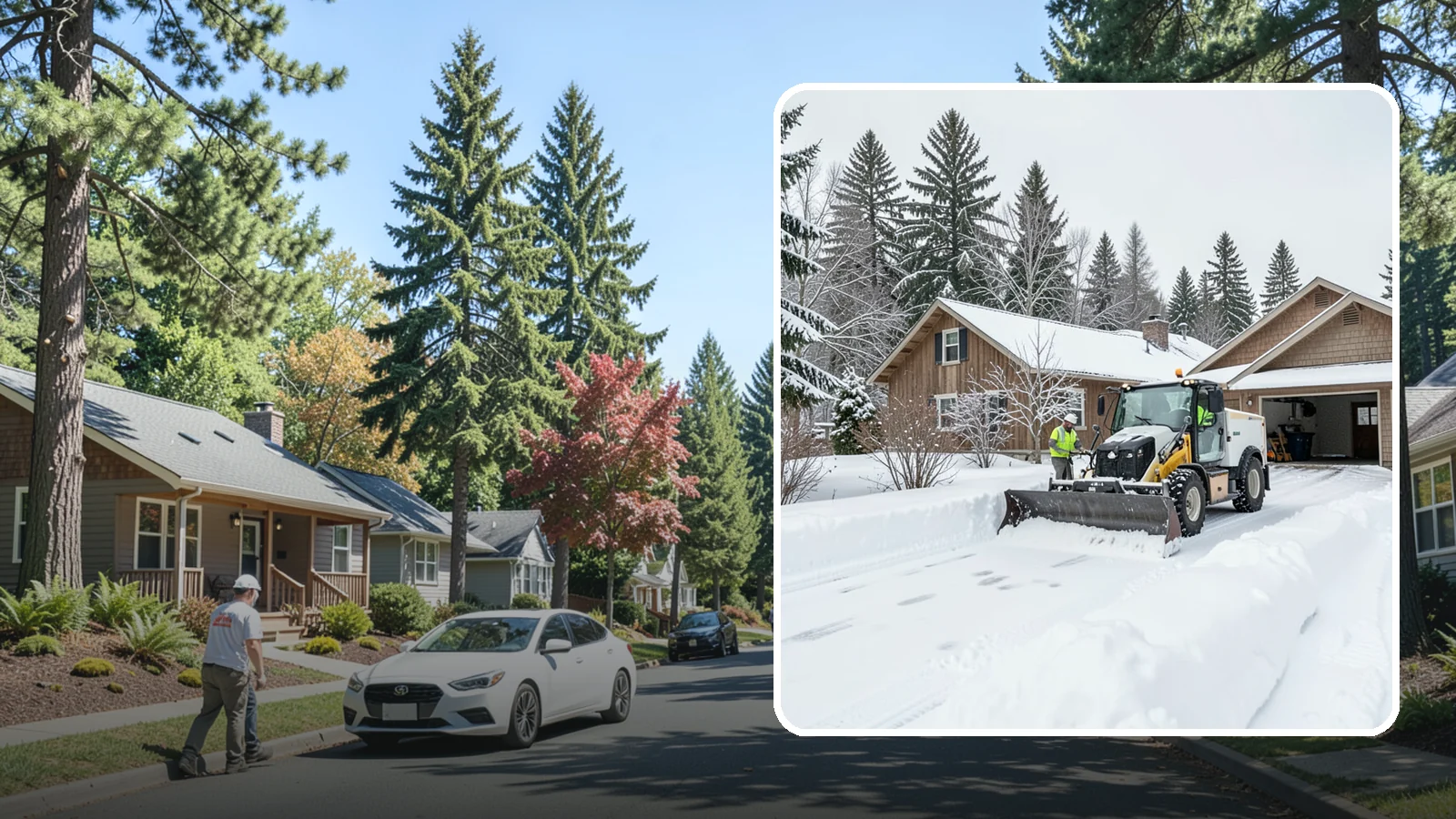 Rural Property Snow Removal in Orting, Pierce County, WA - We clear long lanes, outbuilding access, and gates on rural Western Washington parcels the lowland plows never reach.