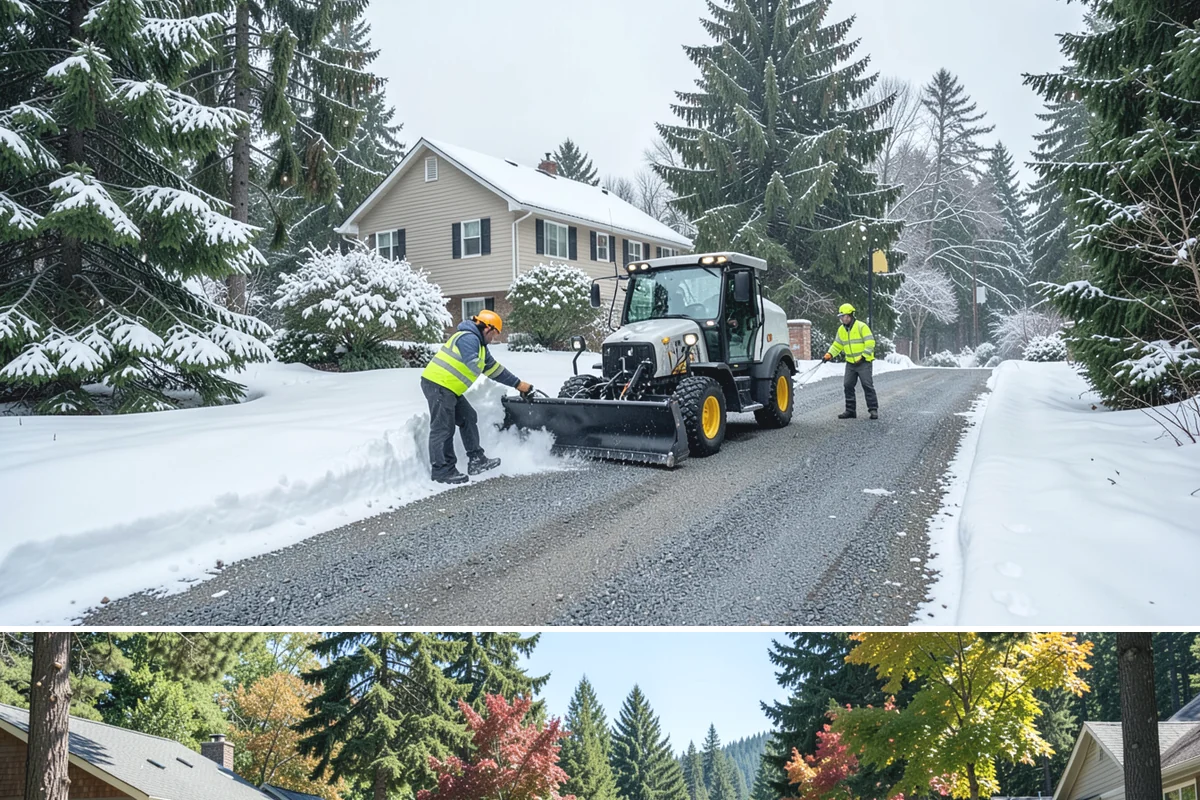 Rural Property Snow Removal in Orting, Pierce County, WA - Foothill and valley parcels need service whenever elevation-driven snow accumulates, often when the lowlands see only rain.