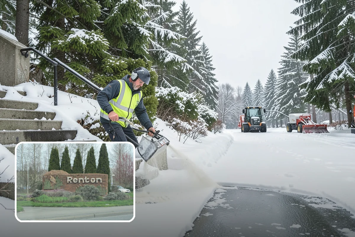 Rural Property Snow Removal in Renton, King County, WA - Clears long private lanes municipal plows won't touch