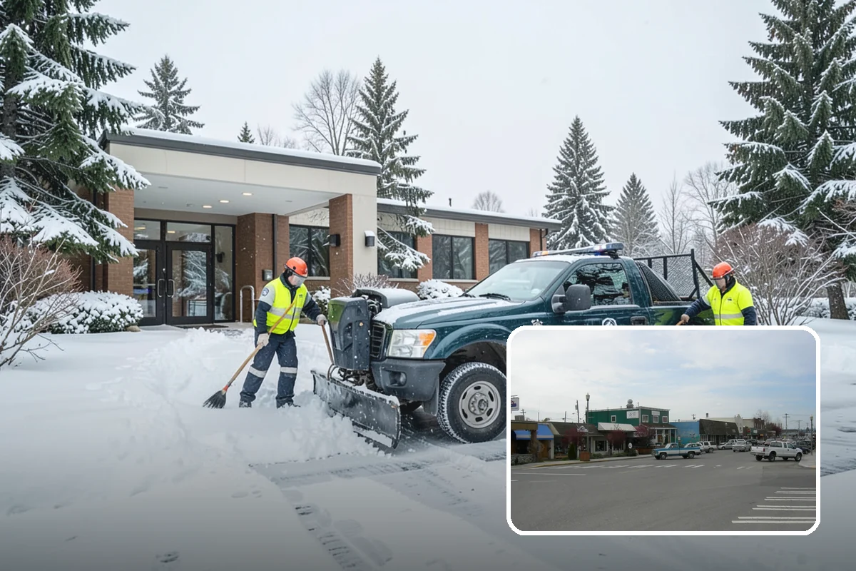 Rural Property Snow Removal in Stanwood, Snohomish County, WA - Clears long private lanes municipal plows won't touch