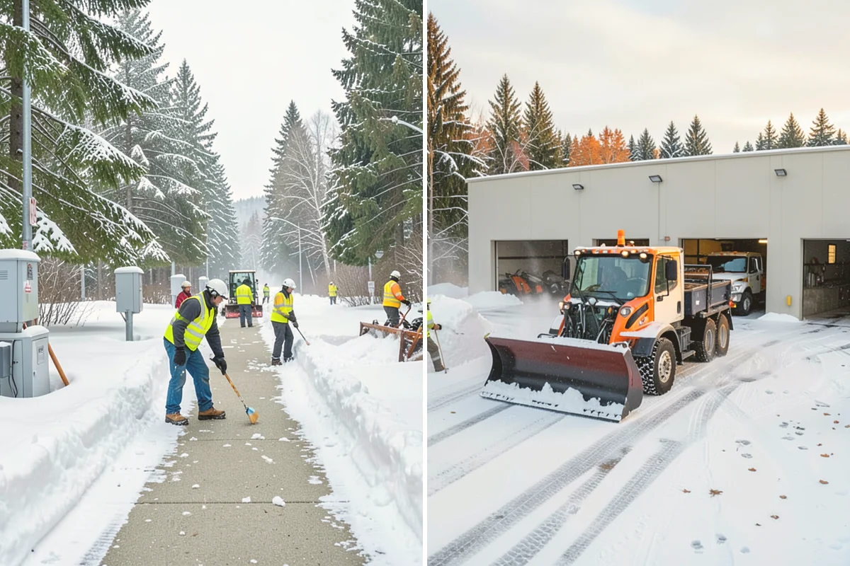 Rural Property Snow Removal in Stanwood, Snohomish County, WA - We map the lane, turnarounds, and every access point