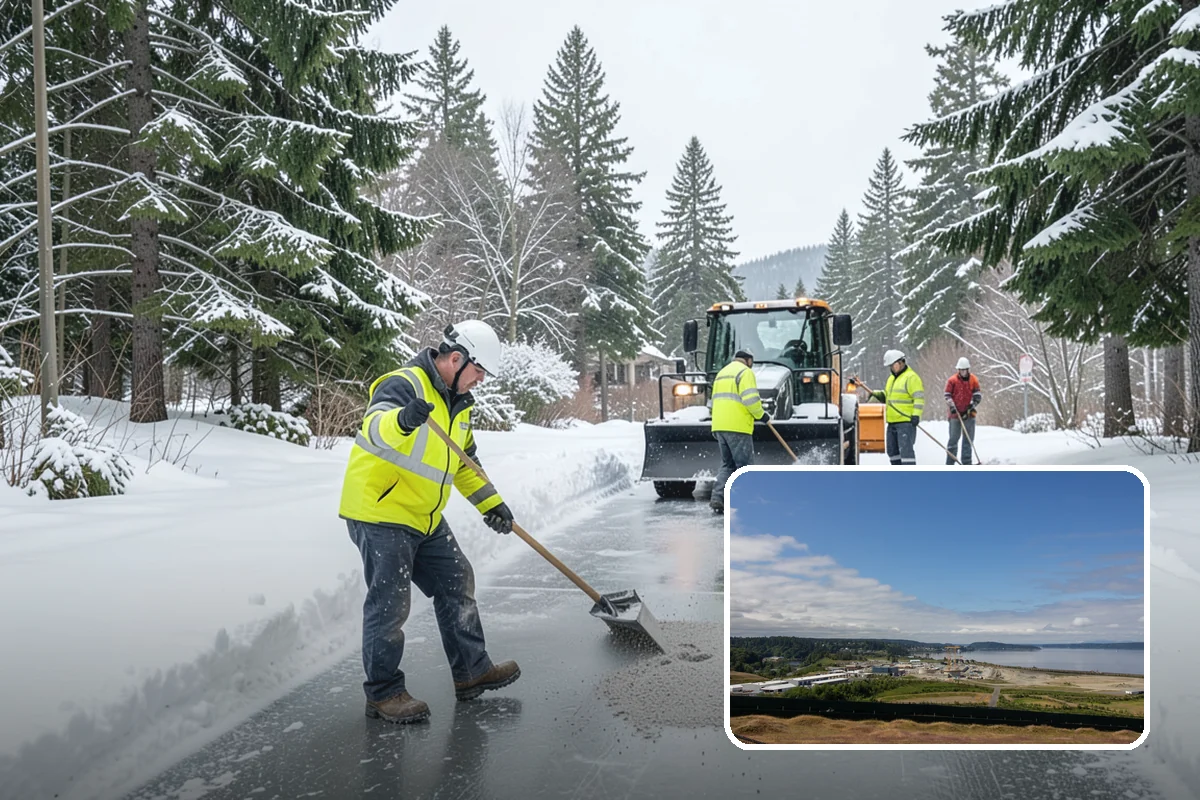Rural Property Snow Removal in University Place, Pierce County, WA - Clears long private lanes municipal plows won't touch