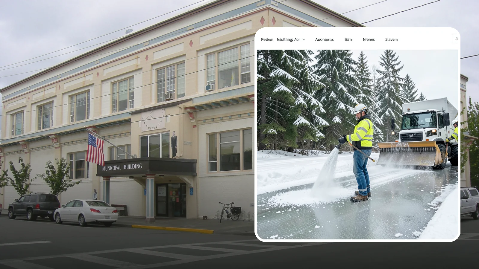 Salt Application in Anacortes, Skagit County, WA - Salt application melts existing ice and prevents new formation on the pavement surfaces that keep your Western Washington...