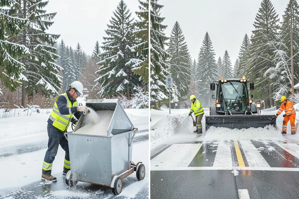 Salt Application in Anacortes, Skagit County, WA - Check pavement temperature to confirm salt is the right tool