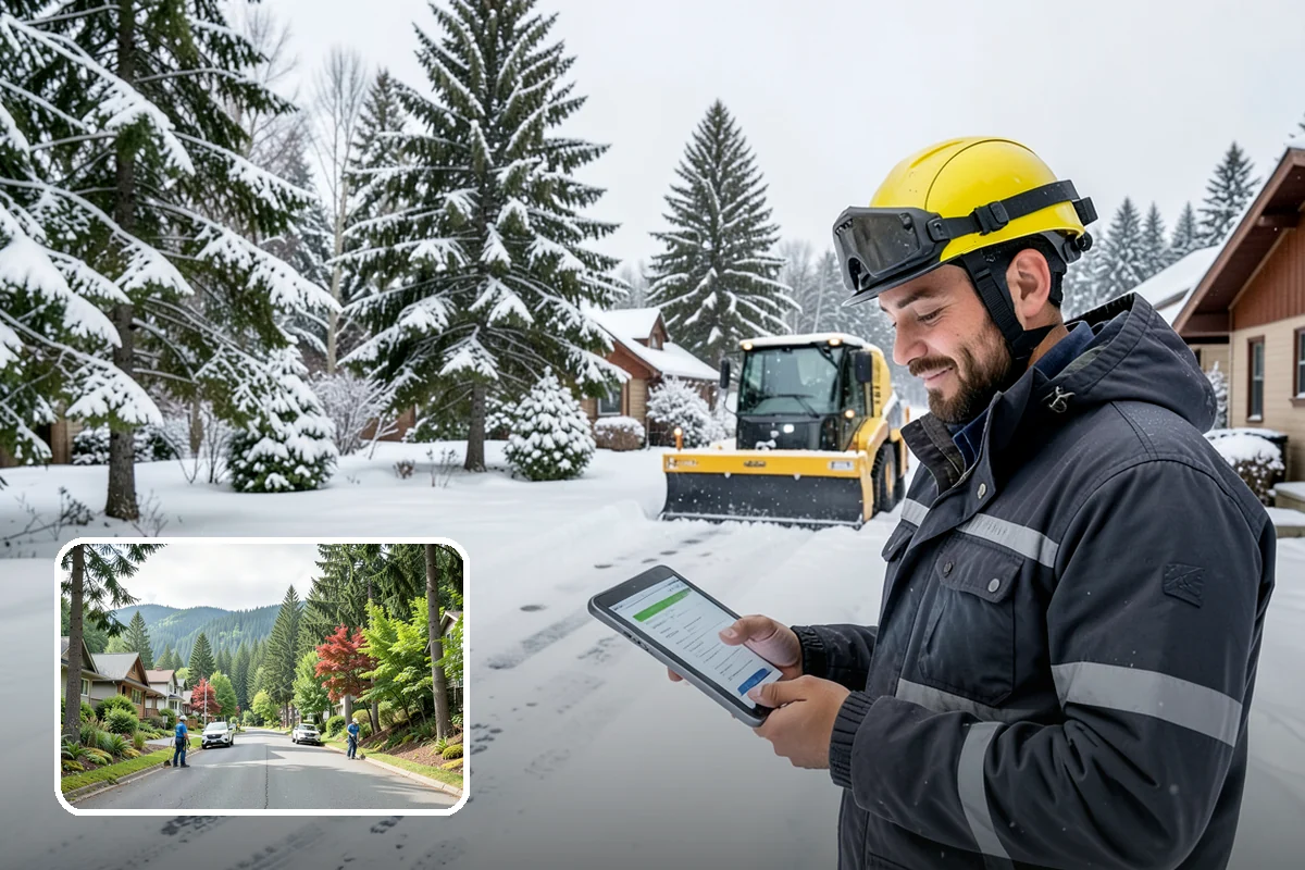 Salt Application in Darrington, Snohomish County, WA - Melts ice effectively in the mid-20s range typical of PNW freezes