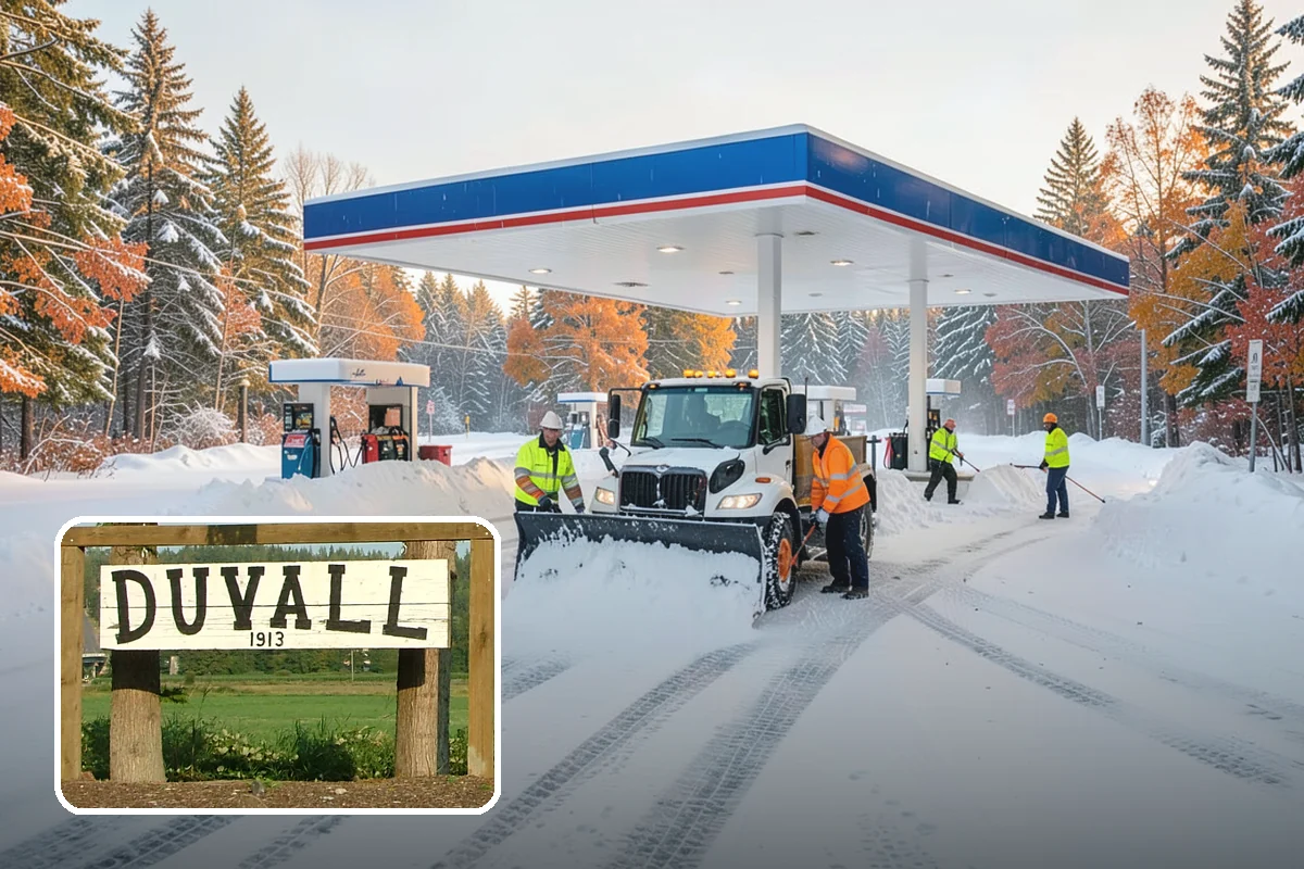 Salt Application in Duvall, King County, WA - Melts ice effectively in the mid-20s range typical of PNW freezes