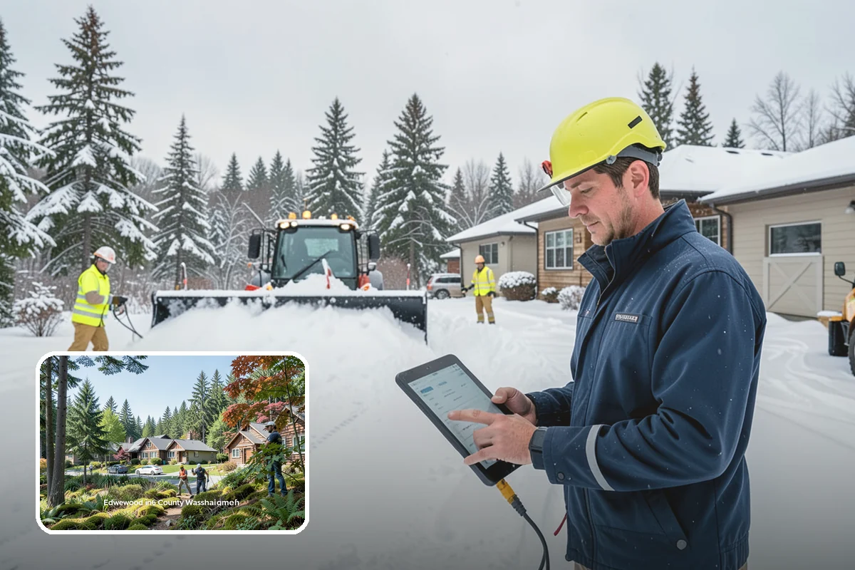 Salt Application in Edgewood, Pierce County, WA - Melts ice effectively in the mid-20s range typical of PNW freezes