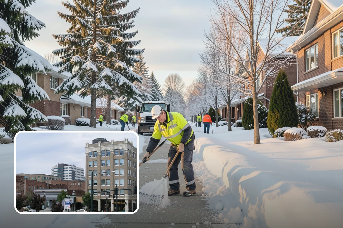 Salt Application in Everett, Snohomish County, WA - Melts ice effectively in the mid-20s range typical of PNW freezes