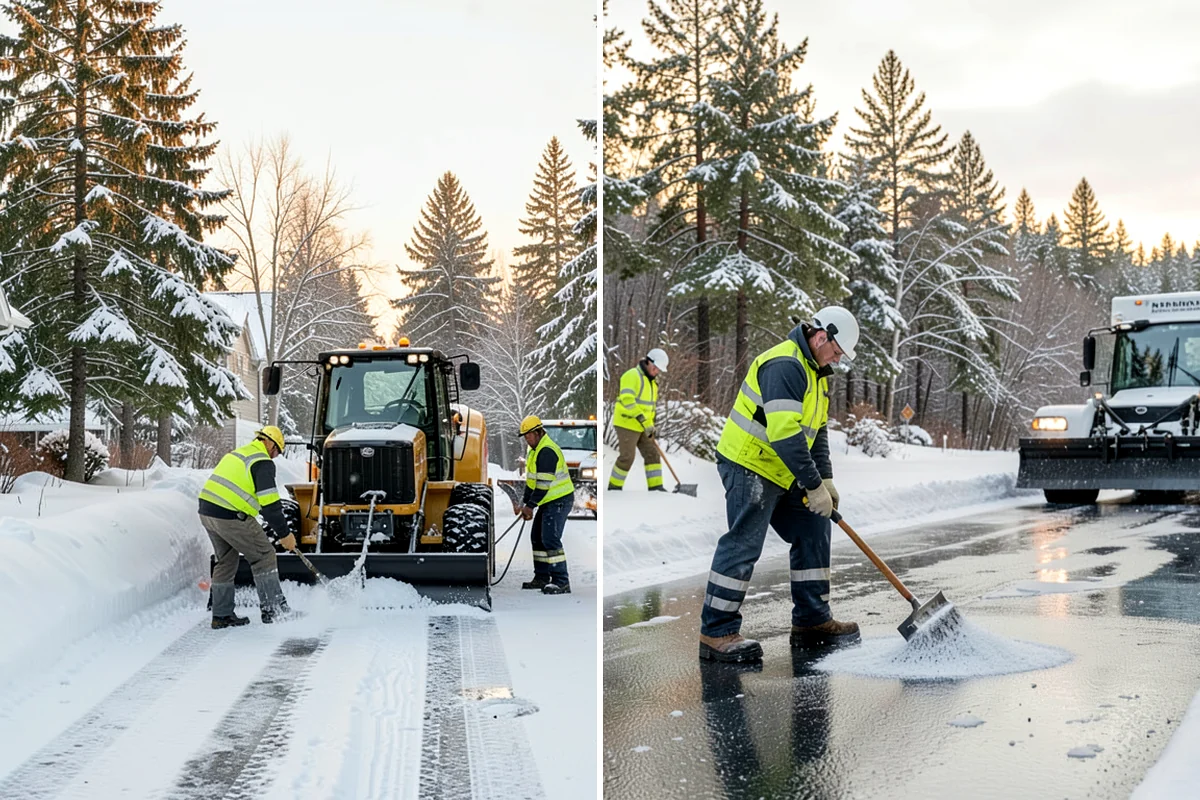 Salt Application in Everett, Snohomish County, WA - Check pavement temperature to confirm salt is the right tool