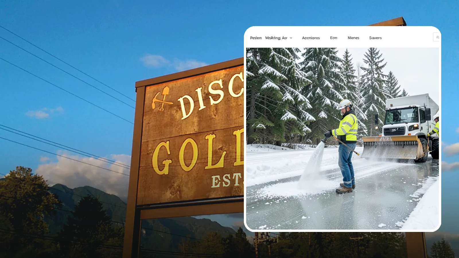 Salt Application in Gold Bar, Snohomish County, WA - Salt application melts existing ice and prevents new formation on the pavement surfaces that keep your Western Washington...