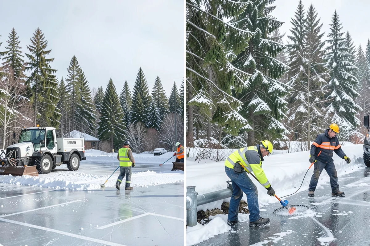 Salt Application in Granite Falls, Snohomish County, WA - Check pavement temperature to confirm salt is the right tool