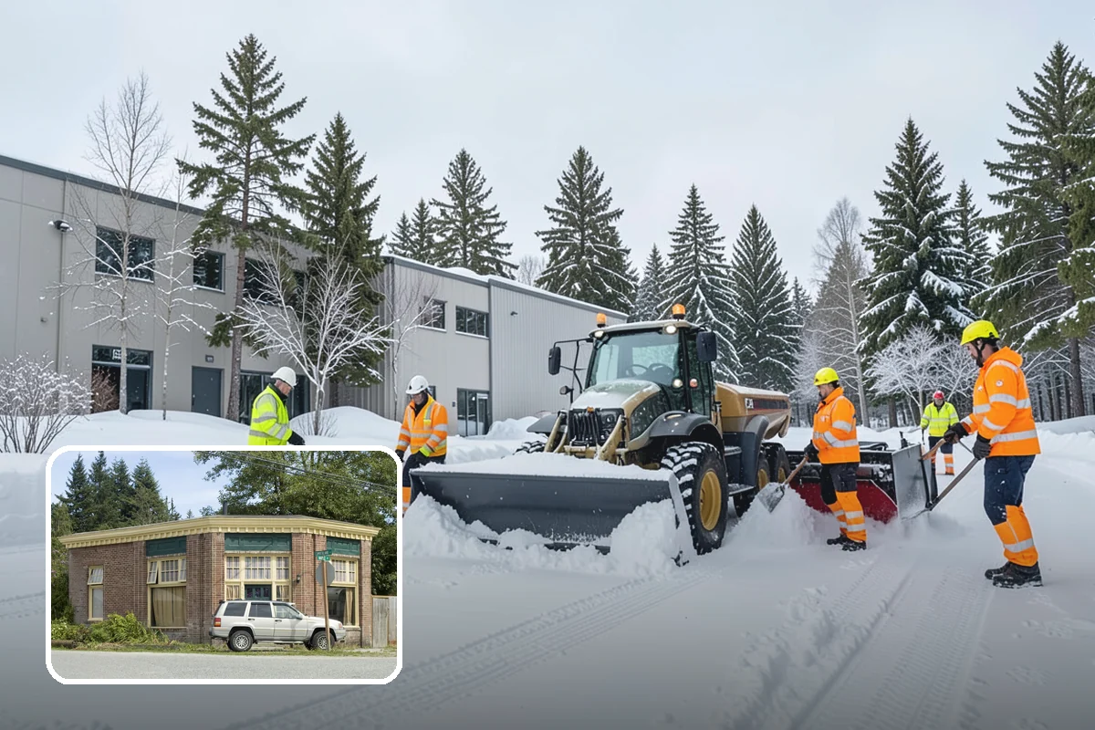 Salt Application in Hamilton, Skagit County, WA - Melts ice effectively in the mid-20s range typical of PNW freezes