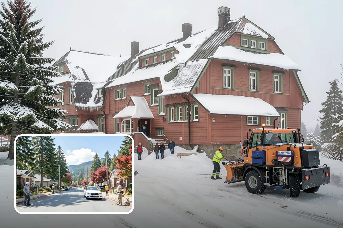 Salt Application in Hunts Point, King County, WA - Melts ice effectively in the mid-20s range typical of PNW freezes