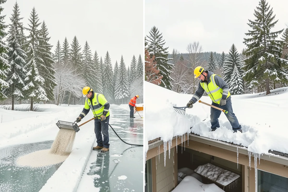 Salt Application in Index, Snohomish County, WA - Check pavement temperature to confirm salt is the right tool