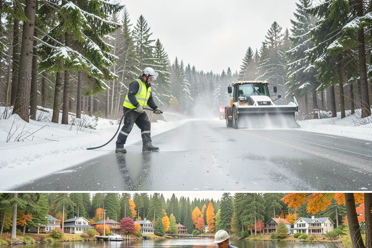 Salt Application in La Conner, Skagit County, WA - Salt application is most effective from November through February during freezes that hold in the low-to-mid 20s across the Puget...