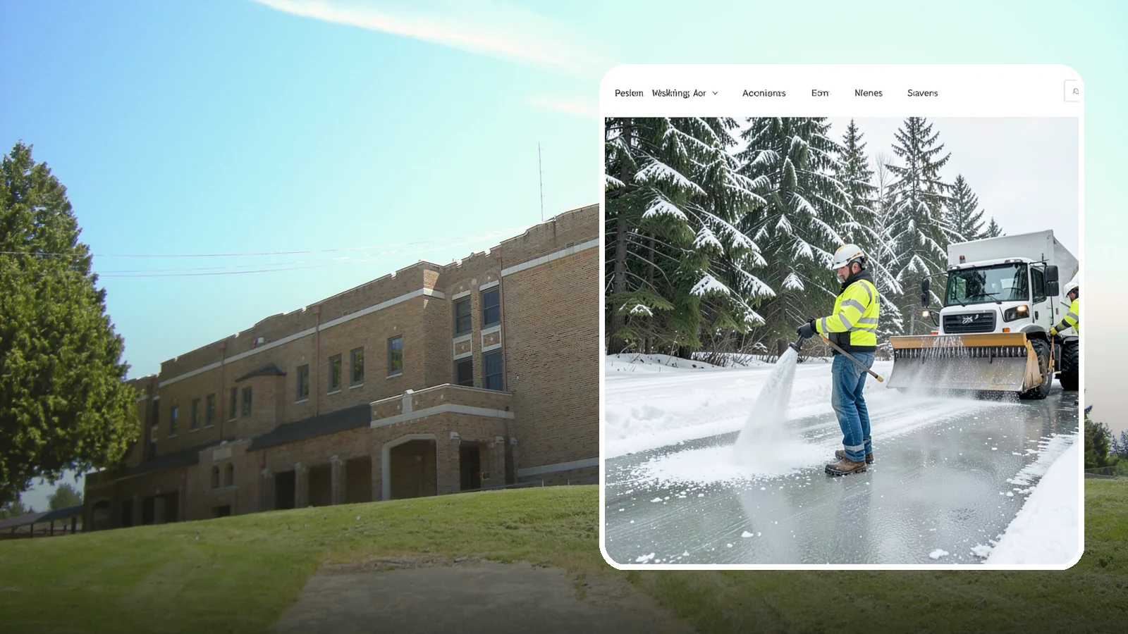 Salt Application in Maple Valley, King County, WA - Salt application melts existing ice and prevents new formation on the pavement surfaces that keep your Western Washington...