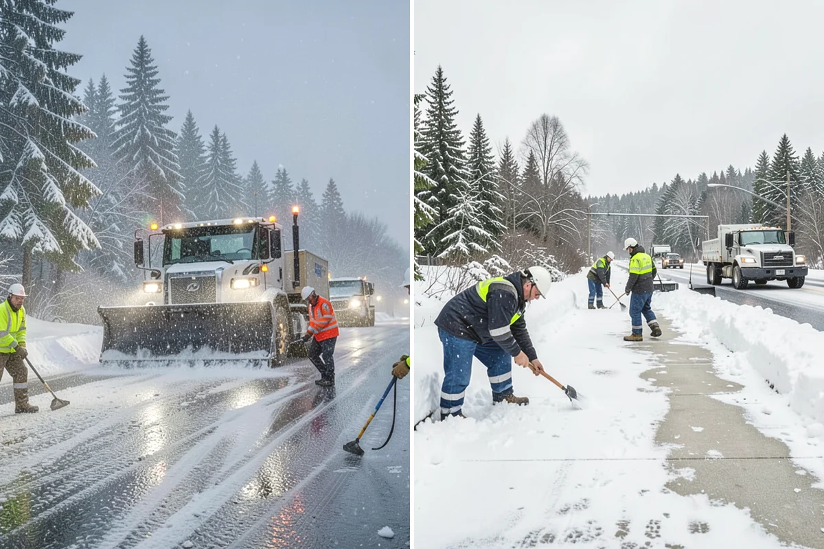 Salt Application in Mercer Island, King County, WA - Check pavement temperature to confirm salt is the right tool